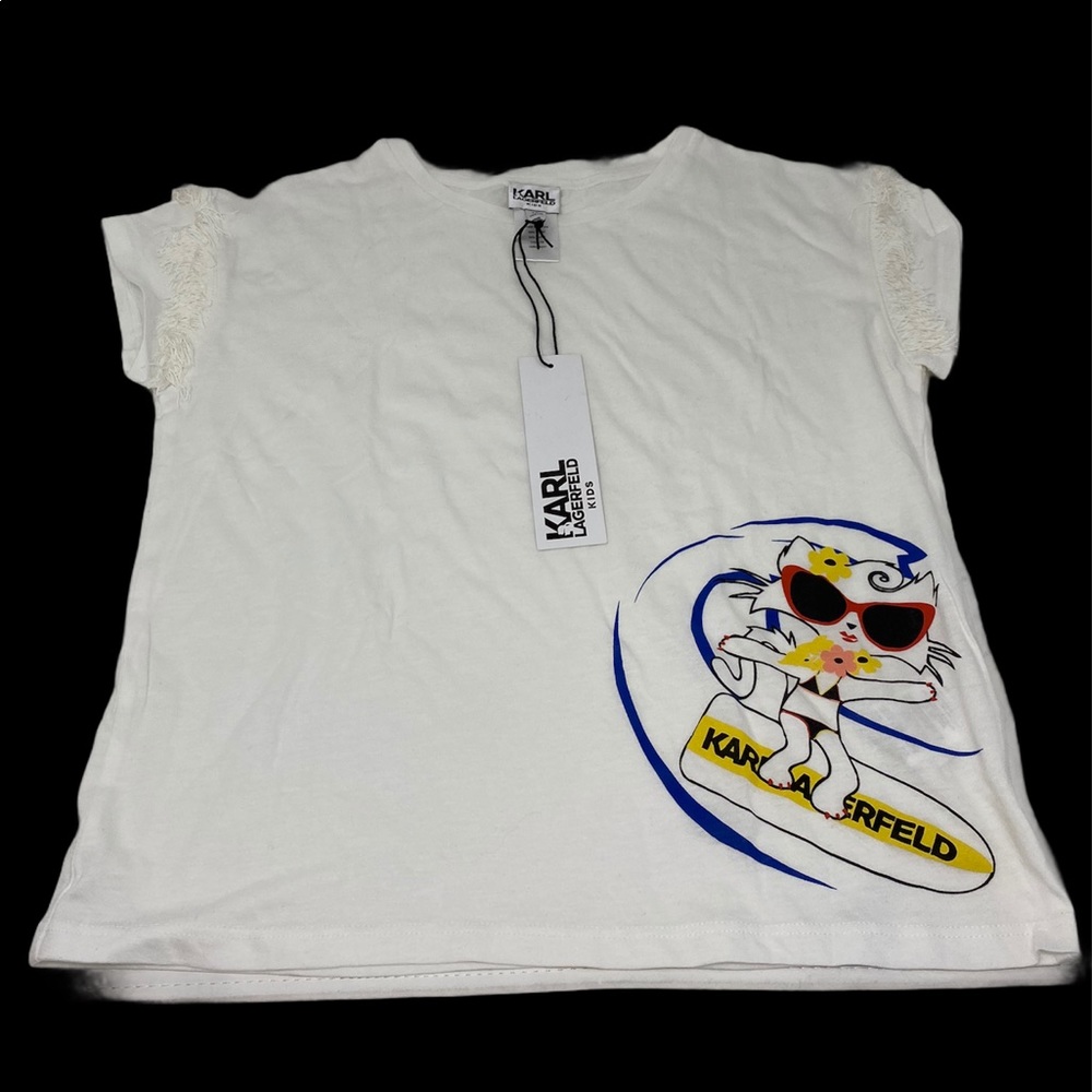KARL LAGERFELD**Girls Tassel Shirt**Size 10 $225